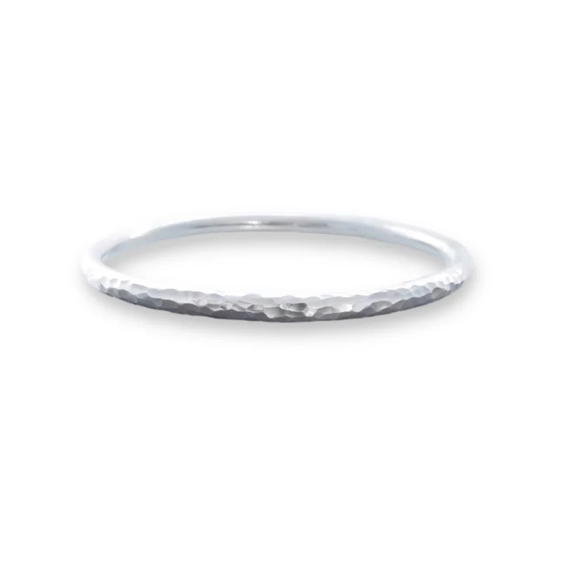 Sterling silver dimple bangle. Available in 4 sizes.