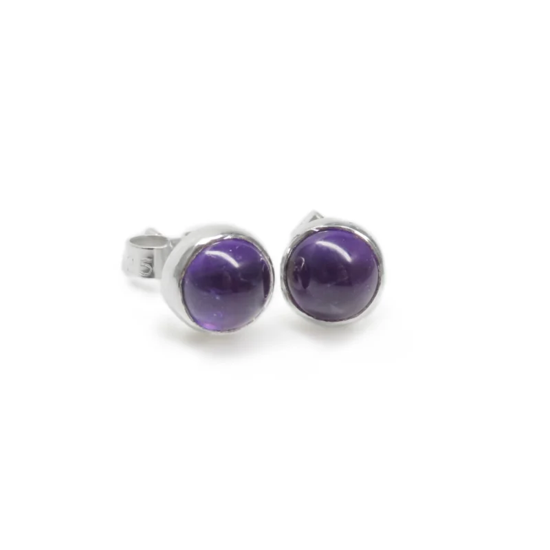 sterling silver and Amethyst earrings