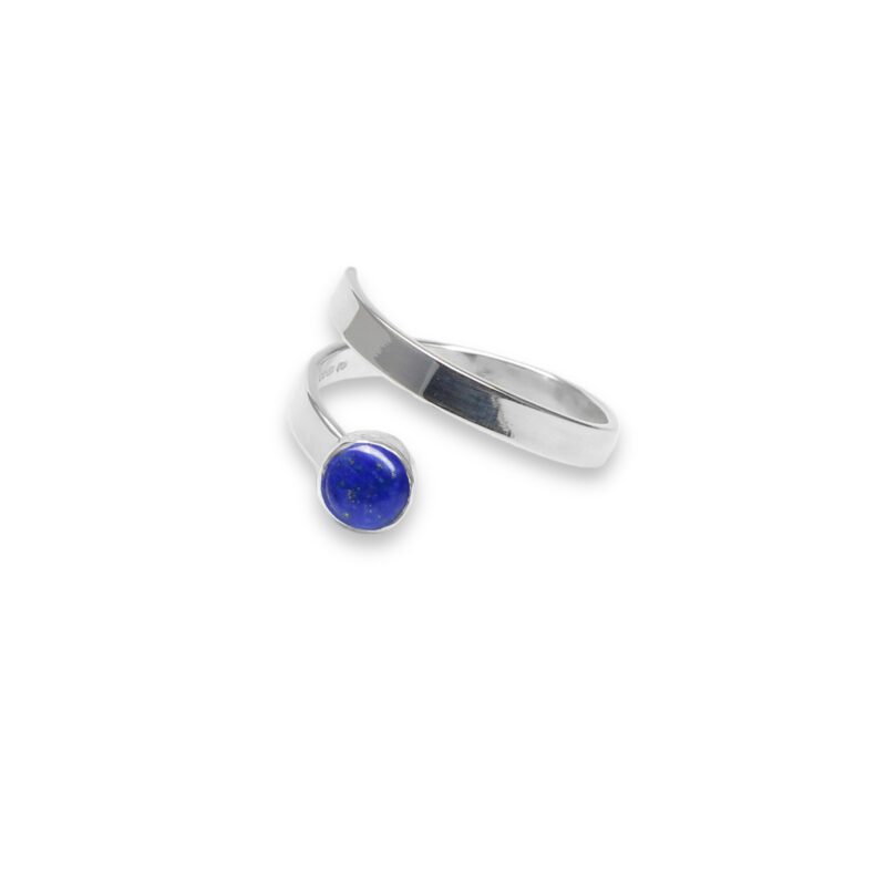 R5mm - sterling silver and 5mm Lapis Lazuli ring